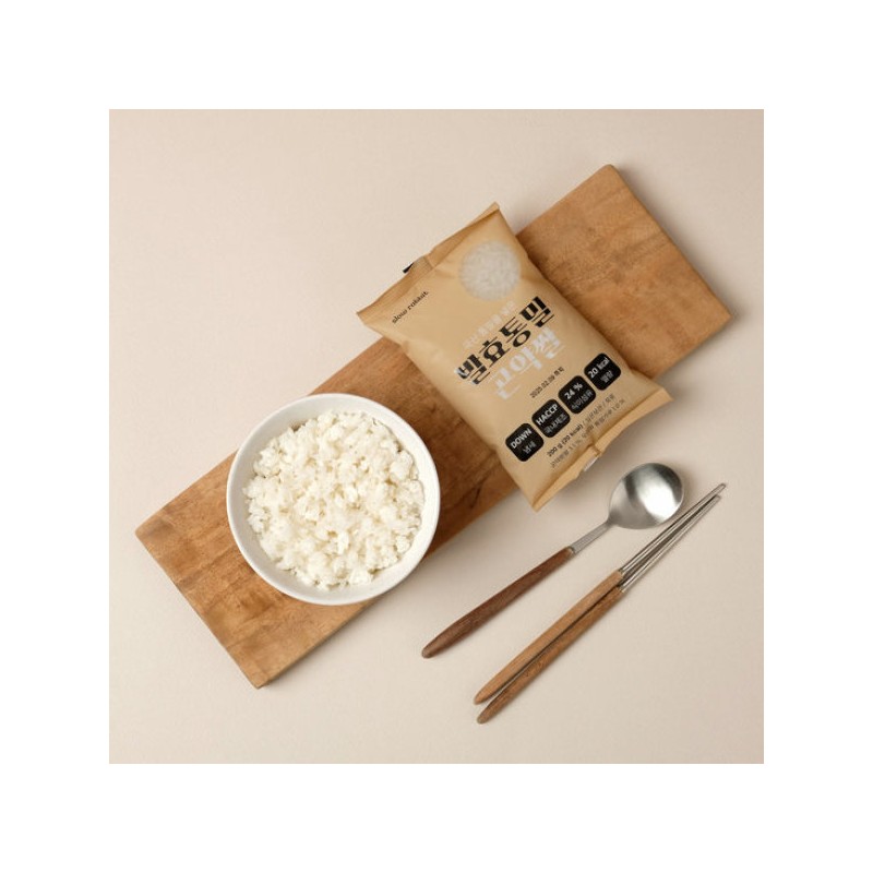 Slow Rabbit 슬로우래빗 발효통밀 곤약쌀 200g 10개 Slow Rabbit Fermented