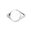 FeatherWish 925 Sterling Silver Ring Retro Vintage Style Signet Oval