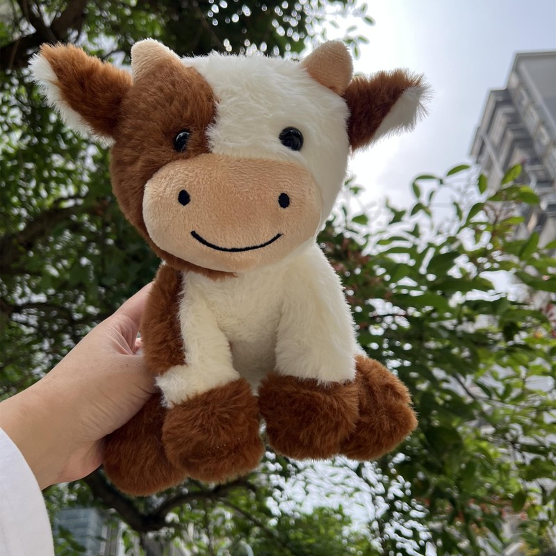 9 inches Cow Stuffed Animal Soft Plush Cute Cow Doll