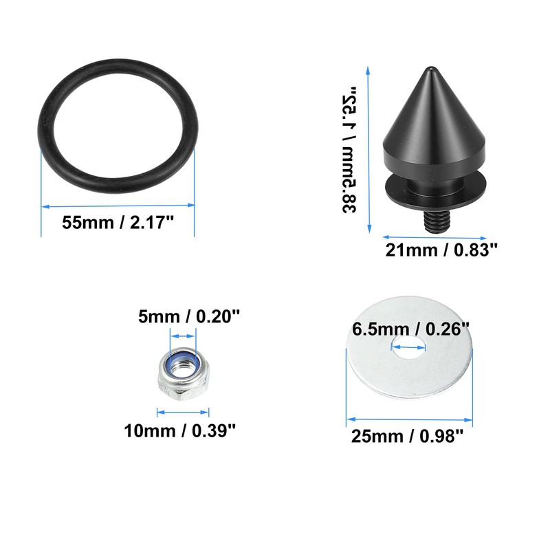 MACHSWON 4 Set Umbrella Type Universal Bumper Quick Release Front