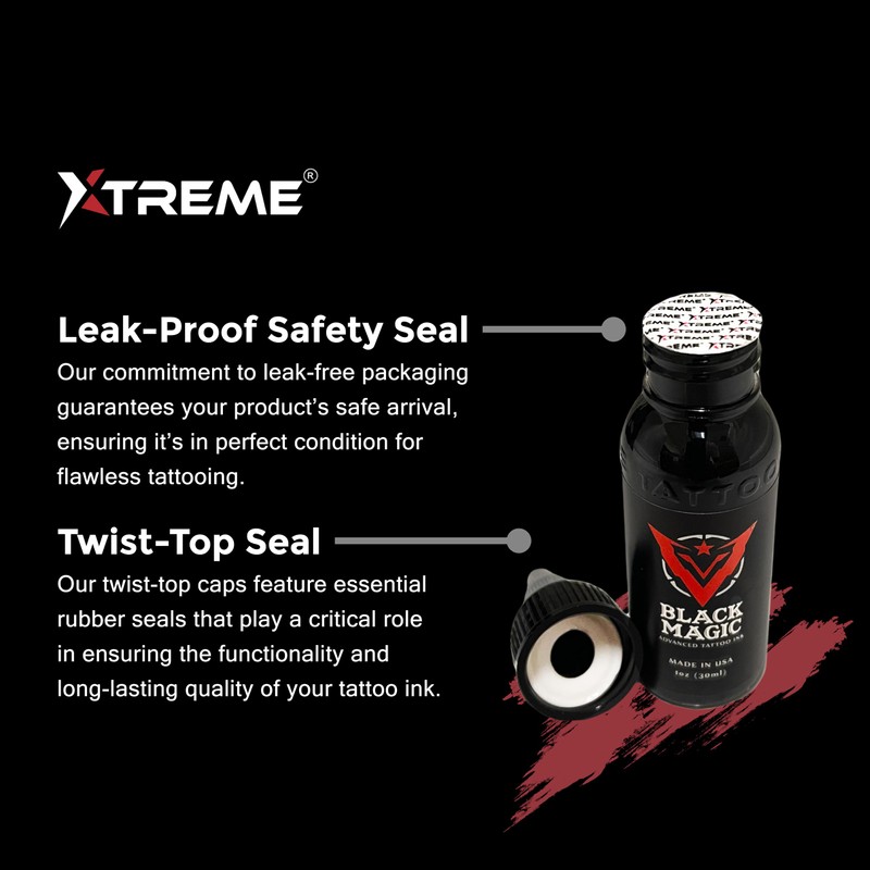 Xtreme Tattoo Ink, Versatile Medium Viscosity for Precision Tattooing, Rich