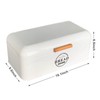 SOTECH Large White Bread Box with Lid,Farmhouse Bread Box in