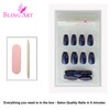 Bling Art False Nails Blue Purple Chameleon Ballerina Coffin 24