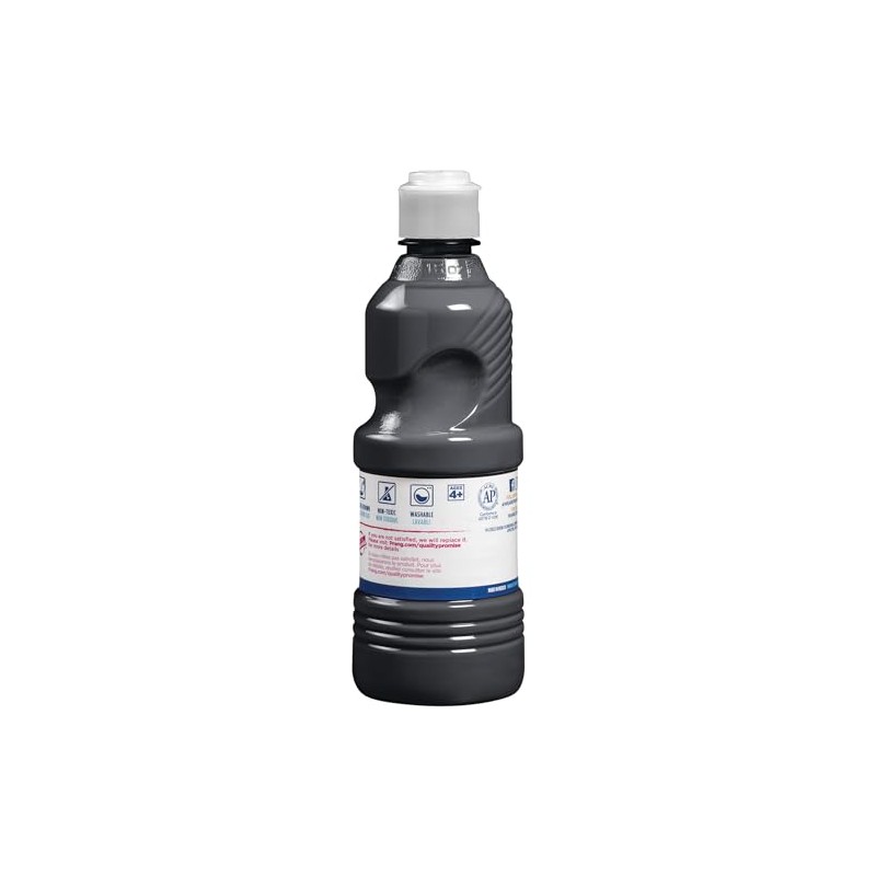 Prang Pintura de témpera lavable, negro, 16 onzas, 1 unidad