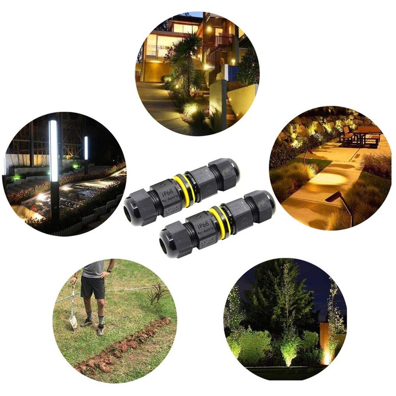 ILSSLI Junction Box Outdoor Waterproof IP68 Electrical Cable Connector 2