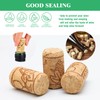 Yauhar 100Pcs #8 Natural Wine Corks Bulk Set, 7/8" x