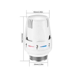 BDHI 4pcs TRV M30x1.5 Thermostatic Radiator Head Valve Thermostat Head Radiator Thermostat Head Replacement Trv Radiator Valves Heating System Temperature Control for Home Office(Y239-4)