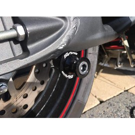 2pcs 8MM M8 X1.5 Motorcycle Swing arm Sliders Spools CNC Swing Arm Stand Screw, Fit with Suzuki SV 650 SV650 SV650S SV650X 2000-2023 (Blue)