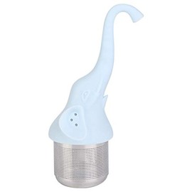 Colador de té Infusor de Té Colador de Té de Acero Inoxidable con Tapa de Silicona en Forma de Elefante Filtro de para Tazas de de Grano de Hoja Tazas Y Ollas para Prepara r (Azul)