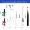 7 Piece Sewing Machine Cleaning Kit Include Tweezers Double Ended