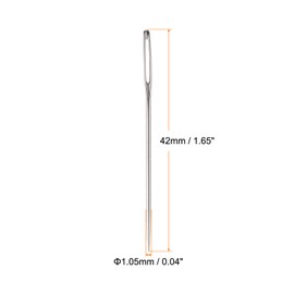 HARFINGTON 30Pcs Large Eye Needles 1.65" Stitching Needle Hand Sewing Embroidery Needle Stainless Steel for Leather Cross Stitch