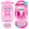 DreamGenius Travel Razors for Women Include 1 Handle and 2