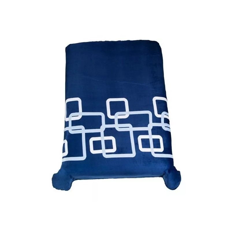 Colchas Concord Cobertor Ultrasuave Edimburgo Cama Matrimonial Azul Concord