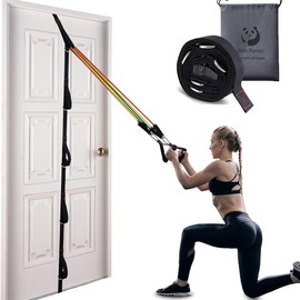 Slim Panda Door Anchor Strap for Resistance Bands-Gym Attachment for Home Fitness and exercise resistance - Color: Door Anchor Strap with Storage Bag