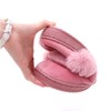 Vensivy Women Cute Rabbit Ear Slippers House Non-Slip Soft Fluffy