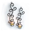 Lily’s Home Deco Swirl Wall Sconce Tea Light Candle Holders,