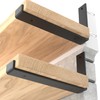 LEOPO 8 inch Shelf Brackets 8-Pack ,1/5 inch Thick Heavy