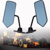 SEBLAFF 2PCS Universal Racing Left Right Side Rearview Wing Mirrors