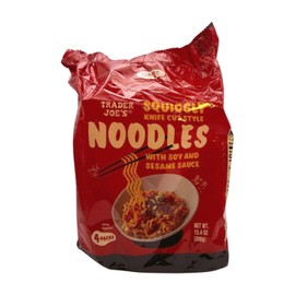 The Grafton Way Trader Joe's Squiggly Knife Cut Style Noodles 2 pack with Grafton Way Measuring Spoon