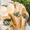 PATIKIL Wedding Confetti Cones, 30 Pcs Paper Tapers Cone Flower