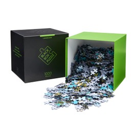 Black Box Puzzle 1000 Pieces, Blackbox Puzzle with Surprise Motif without Template, Impossible Puzzle Heavy for Adults and Children from 14 Years, Puzzle Box Landscape Edition 2021