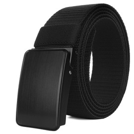 Awlyfm Men's Elastic Fabric Belt 120-180 cm Belt Men's Belt Work Belt Black, black