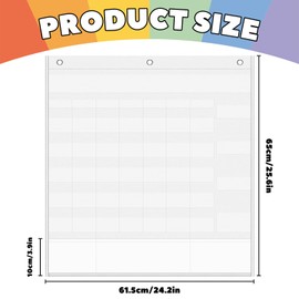 Classroom Calendar Pocket Chart, Monthly Schedule Board with Weather Display, Summer Theme (White)