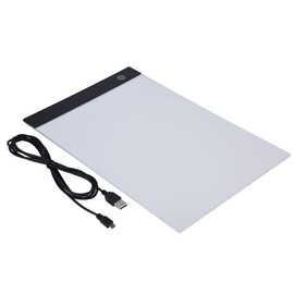 Light Board Portable A4 Light Box Light Pad A4 Tracing LED Copy Board Light Box Light Table for Tracing Ultra Thin Adjustable USB Power LED Trace Light Pad Dimmable Brightness(Stepless dimming)
