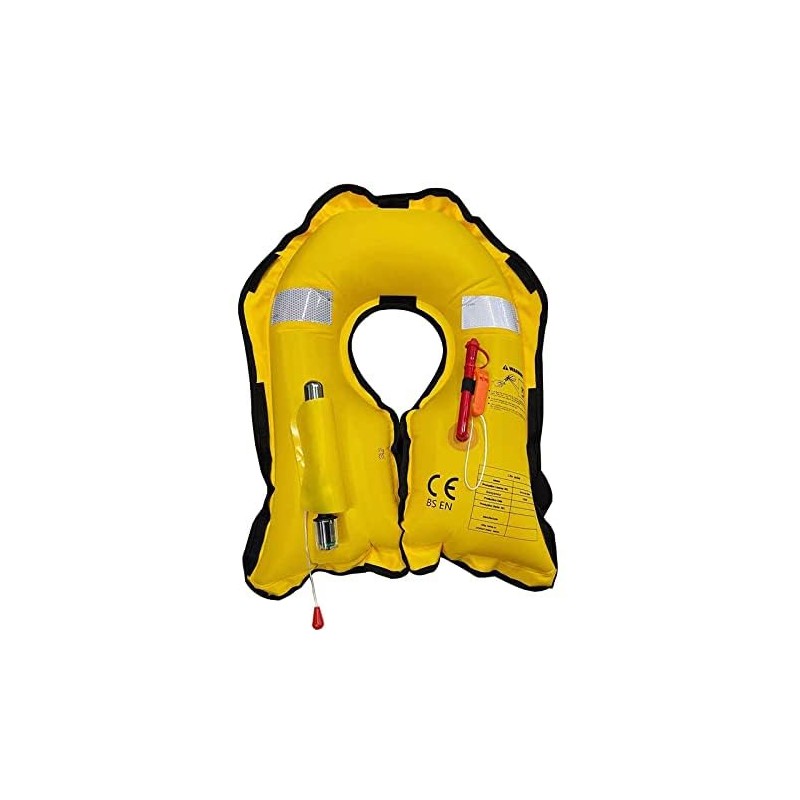 Suptmv Inflatable Life Jacket Life Vest Basic Automatic/Manual (MC901-150A-BLA)