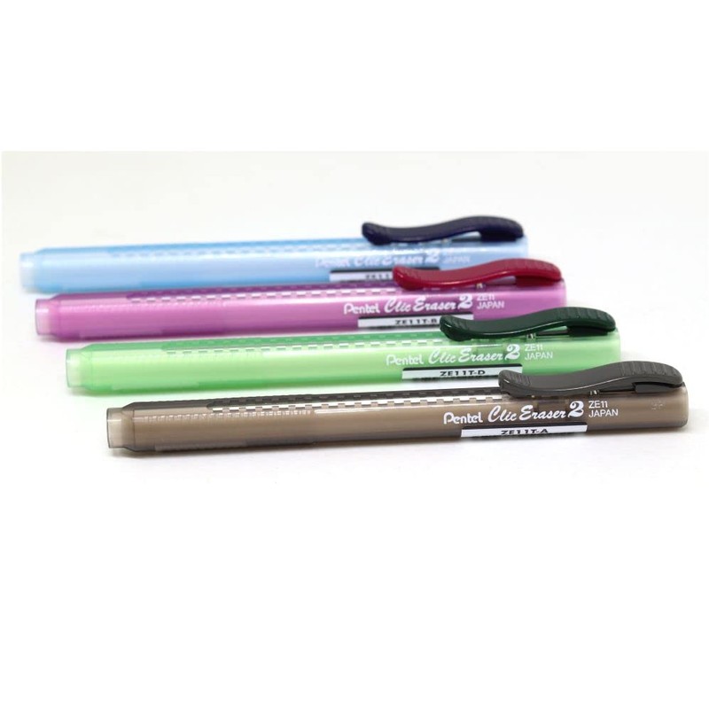 Pentel ZE11T-B "Clic Eraser 2" Radierstift, nachfüllbar mit ZER-2, Gehäuse