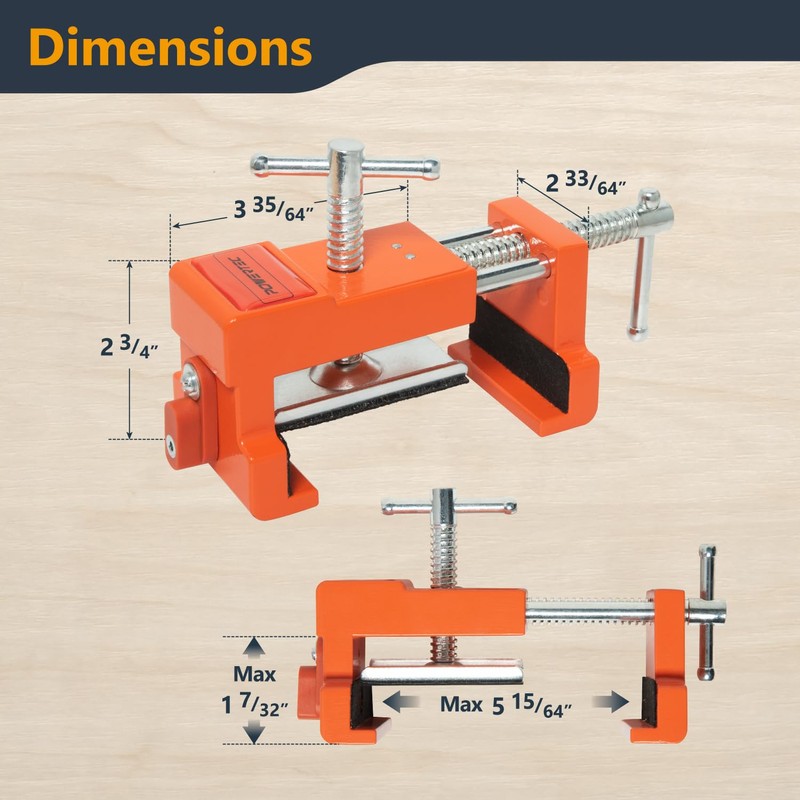 POWERTEC Cabinet Face Frame Clamps (2 Pack) - Cabinet Installation