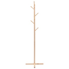 YIYIBYUS Coat Rack Free Standing Wooden Tree Branch Coat Hat Hanger Holder Rack, 8 Hooks And Adjustable Height Floor Hanger, Used In The Bedroom Living Room Office To Hang Clothes, Hats, Bags