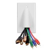 Qianly Cable Pass Through Wall Plate DIY Home Audio Accessories