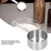 Tomotato Stainless Steel Measuring Cup with Scales 1/3 Cup Silver