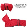 Dog Jacket Adjustable Lightweight Raincoat with Reflective Straps and Harness