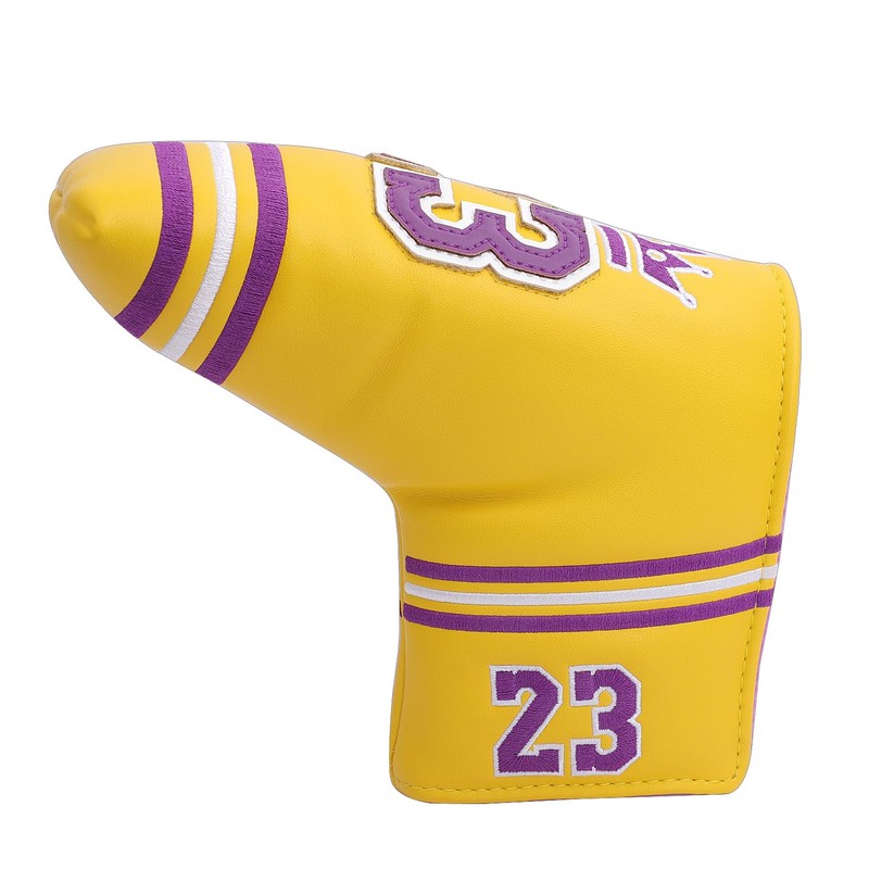 SHABIER Yellow Golf Putter Cover with NO.23 Design Headcover for