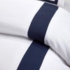 OSVINO 3 Pieces Microfiber Simple Line Style Duvet Cover and