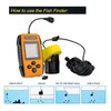 100M Sonar Fish Finders 45 Degrees Sonar Coverage Echo Sounder