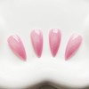 KKUUOO Stiletto Press on Nails Medium Fake Nails Light Pink