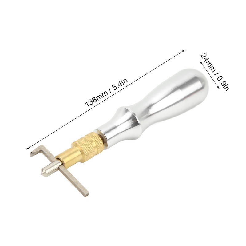 Leather Groover Professional Aluminum Handle Hand Made DIY Leather Craft