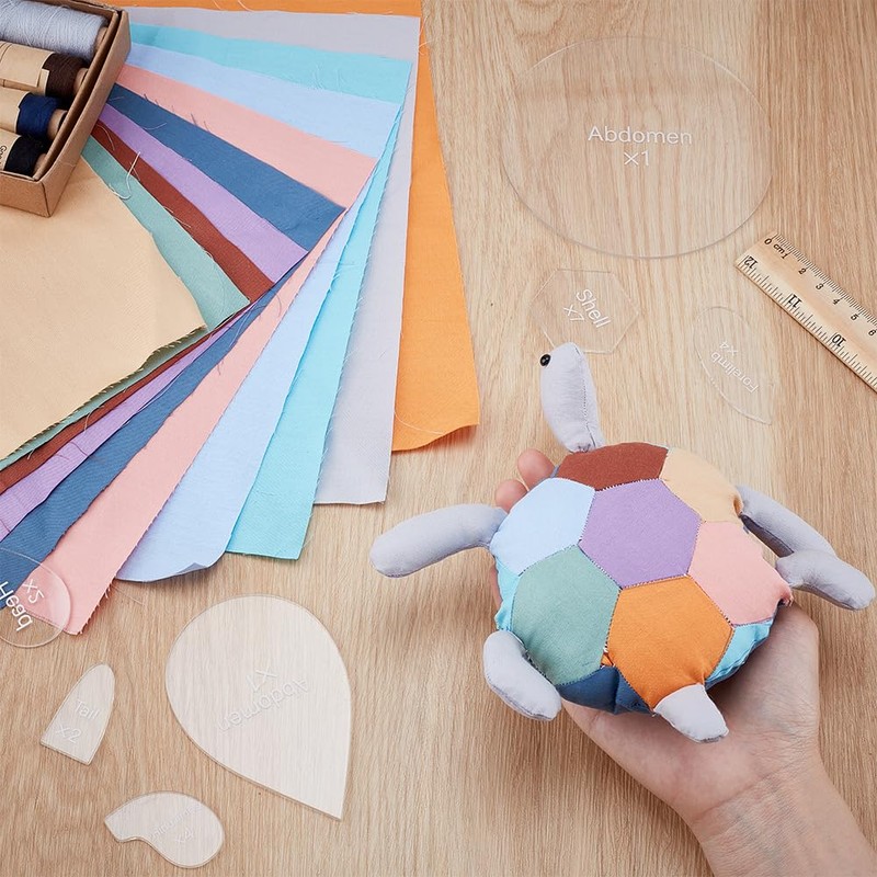 FREEBLOSS Set of 2 Turtles Patchwork Pin Cushion Set DIY