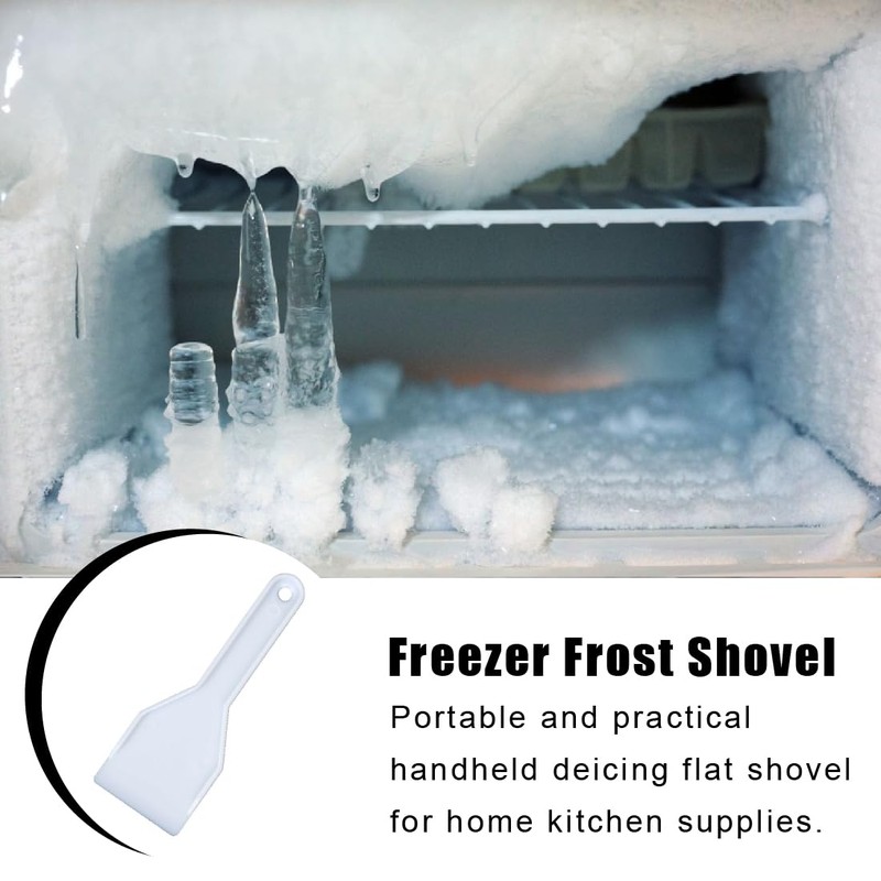 Pack of 2 fridge ice scrapers, freezer, plastic material does