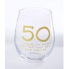 Mud Pie 50 Boxed Wine Glass Set, 16 oz