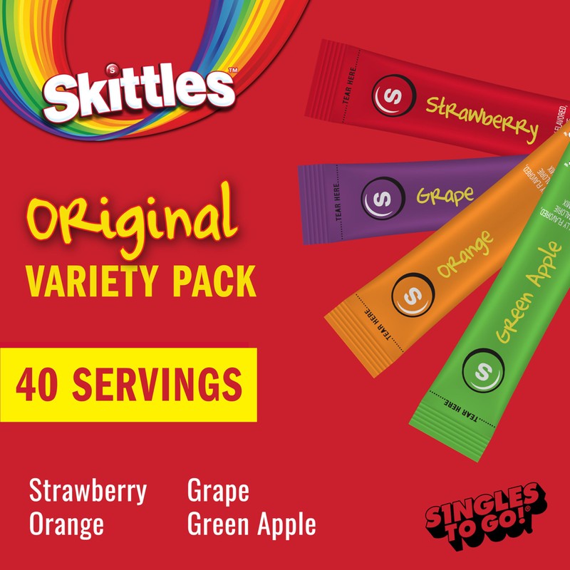 Skittles Singles To Go Variety Pack, Watertok Powdered Drink Mix,