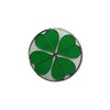 GBJUK Four Leaf Clover Shamrock Enamel Pin Lapel Badge with