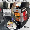ELONGRIVER Car Trash Can Bin for Back Seat Leak Proof,