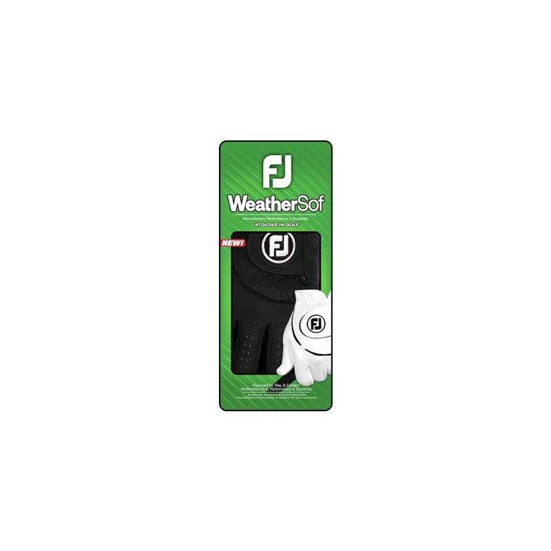 FootJoy WeatherSof Men's Golf Glove, Black