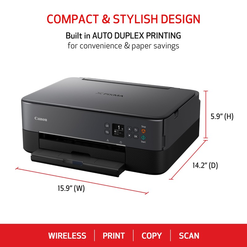 Canon PIXMA TS6420a All-in-One Wireless Inkjet Printer [Print, Copy, Scan],