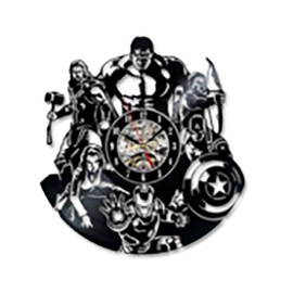 Vintage Black Movie Character Hanging Wall Clock Home Decor