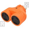 AC WORKS L14-30 30Amp 4-Prong Locking Generator Distribution Cord (L14-30